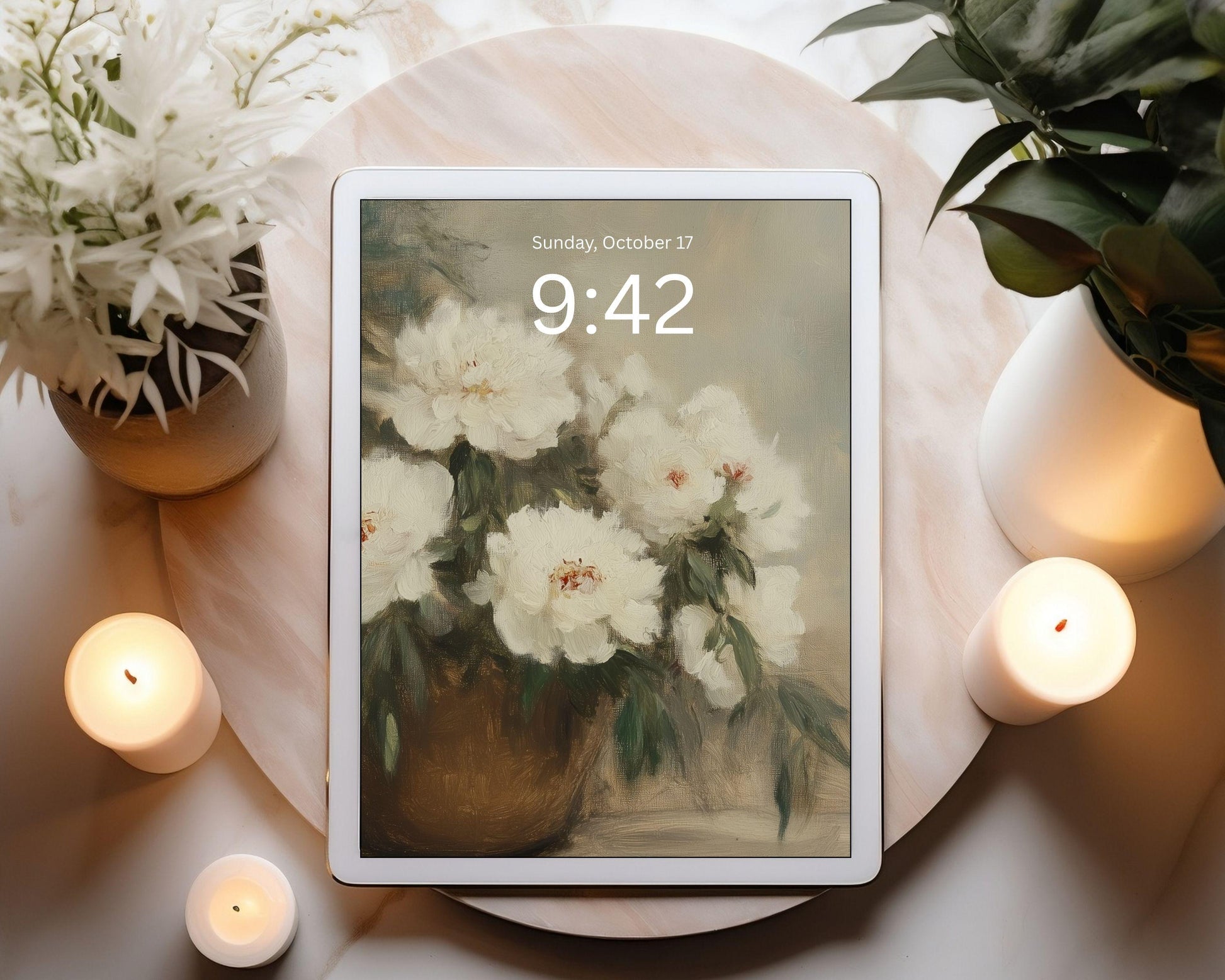 Moody Floral Desktop Wallpaper Set