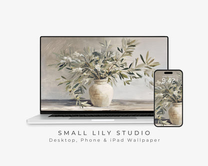 Olive Branches Desktop Wallpaper Set