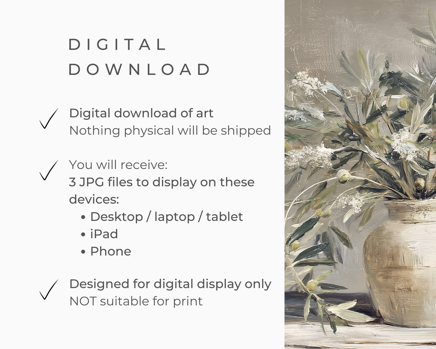 Olive Branches Desktop Wallpaper Set