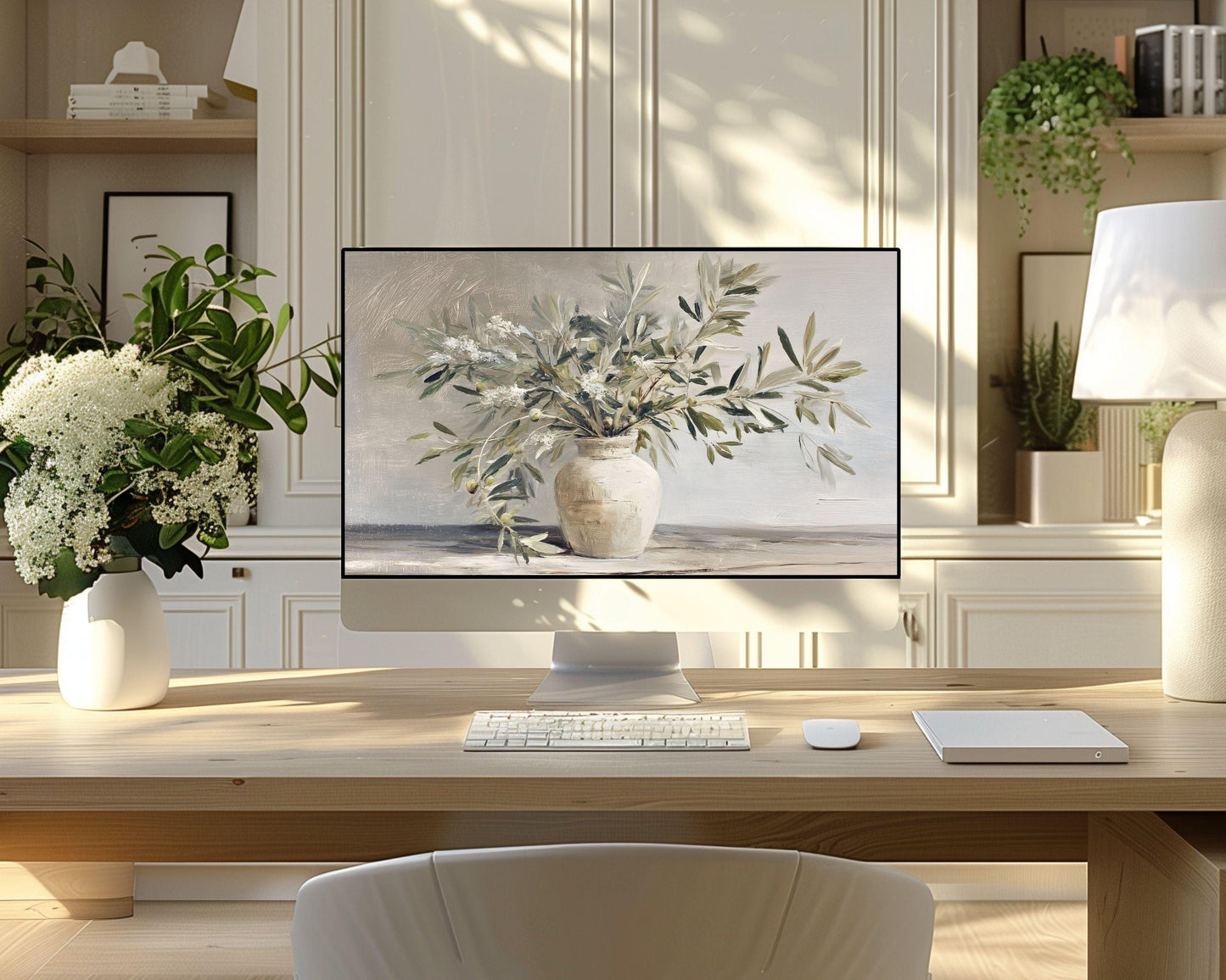 Olive Branches Desktop Wallpaper Set