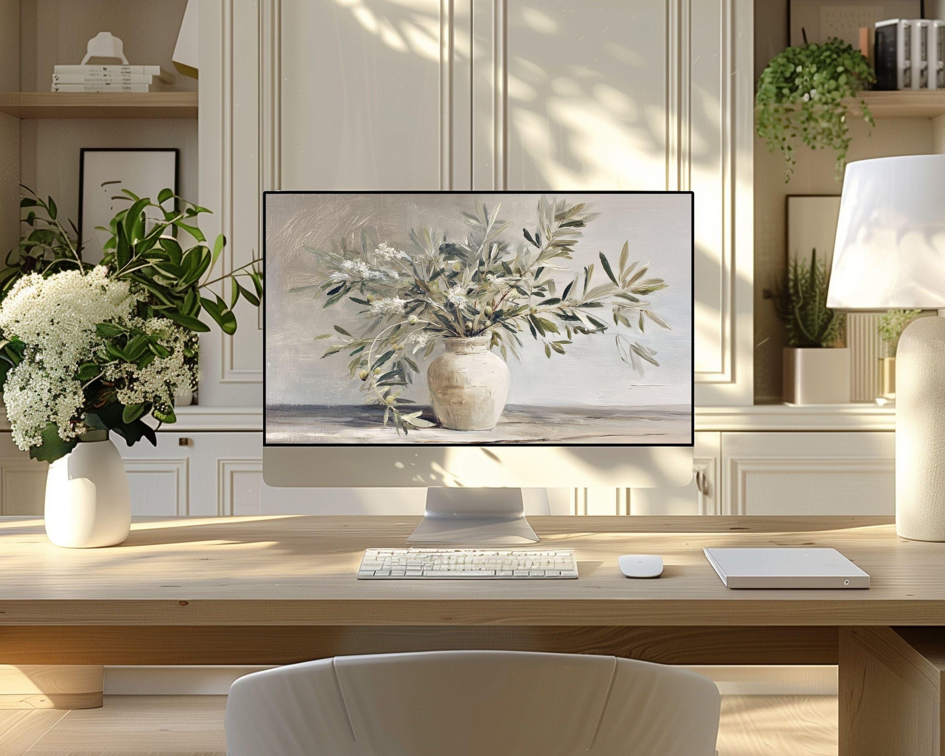 Olive Branches Desktop Wallpaper Set