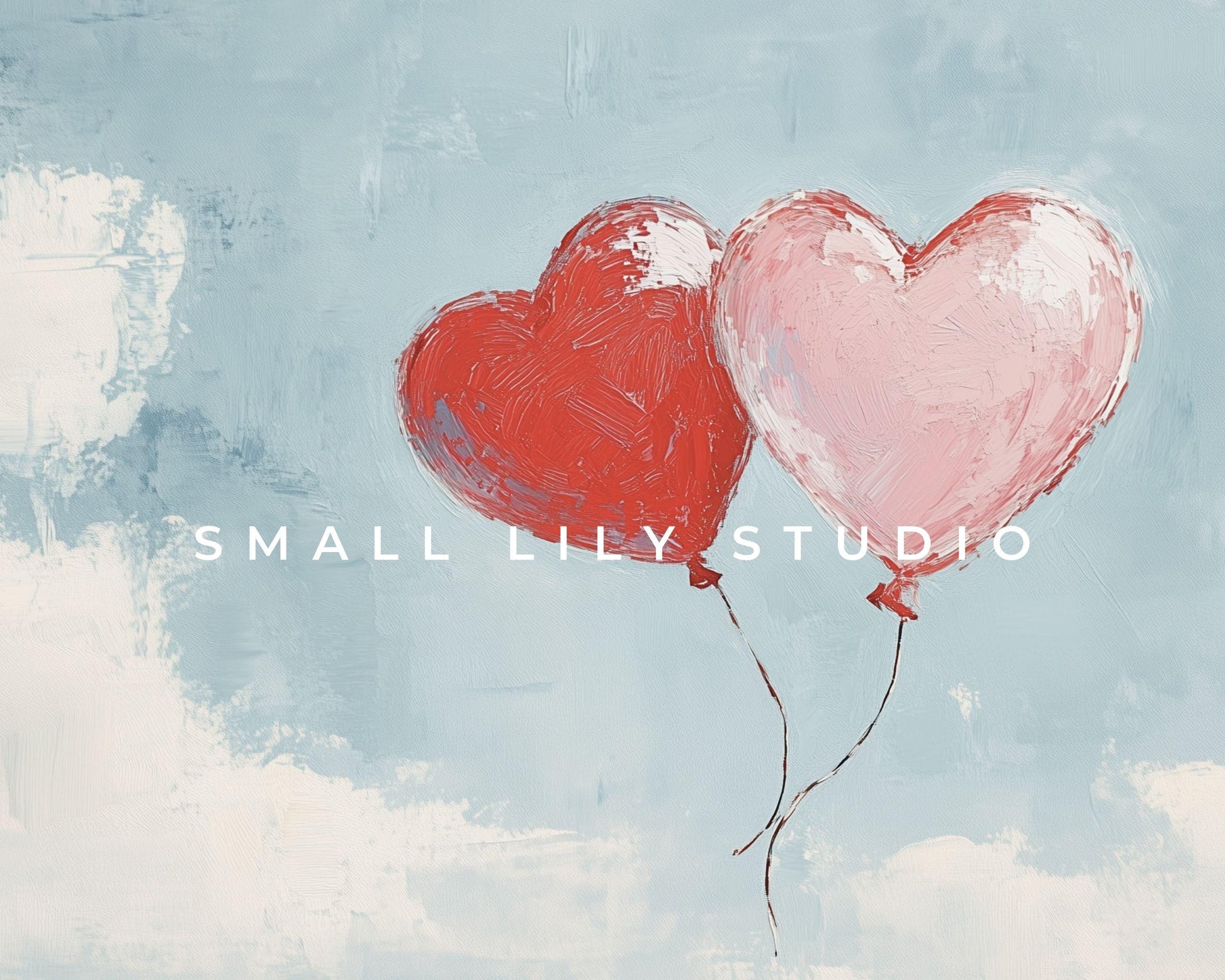 Heart Balloons Desktop Wallpaper Set