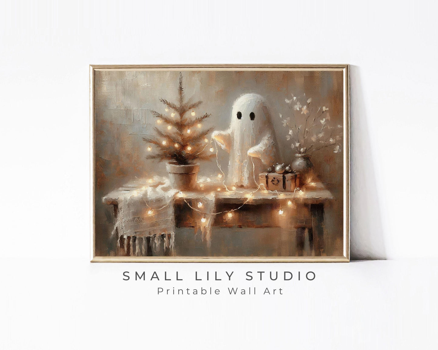 Christmas Ghost Printable Wall Art