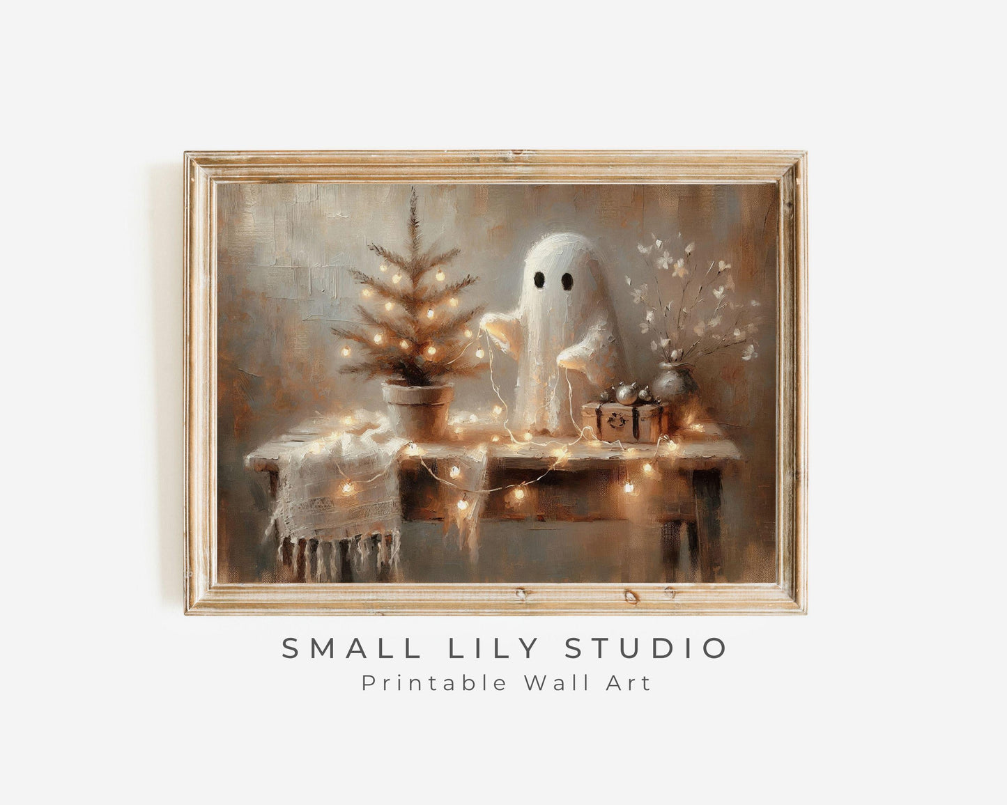 Christmas Ghost Printable Wall Art