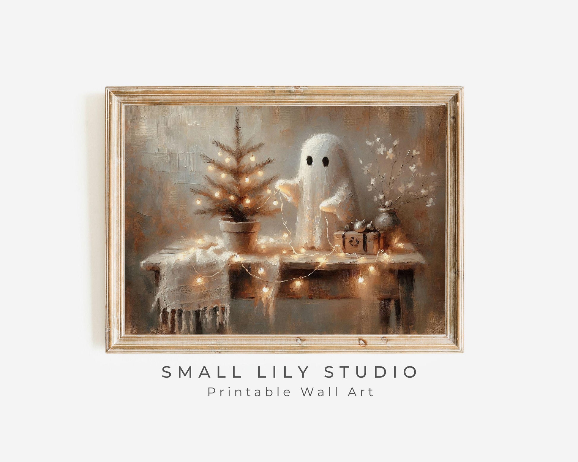 Christmas Ghost Printable Wall Art