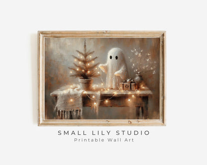 Christmas Ghost Printable Wall Art
