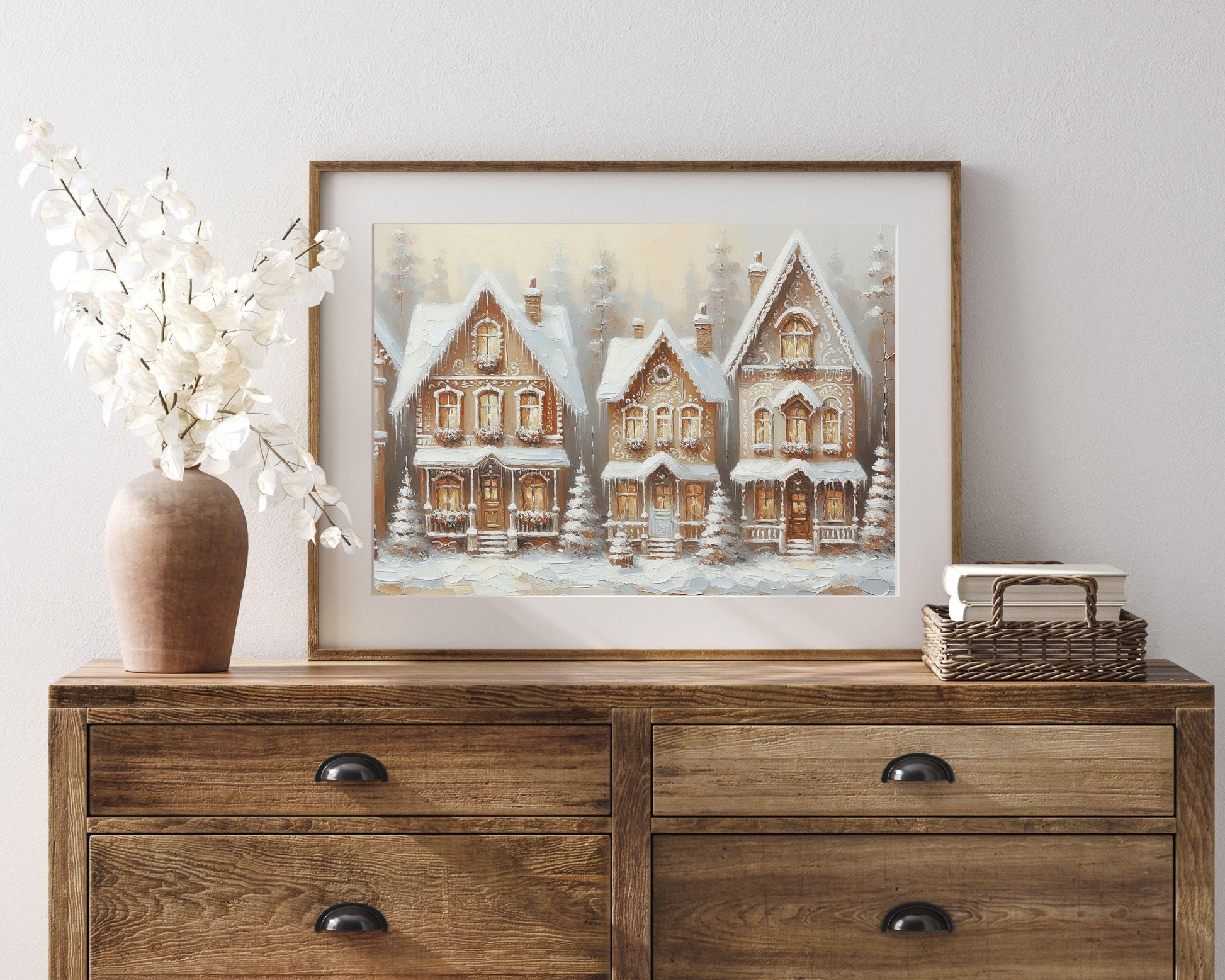 Gingerbread Houses Printable Wall Art