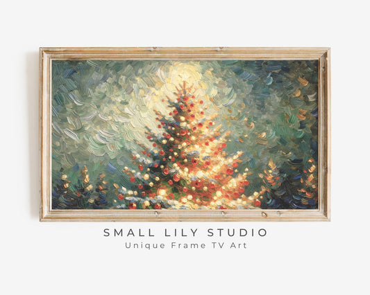 Christmas Tree Colorful Frame TV Art