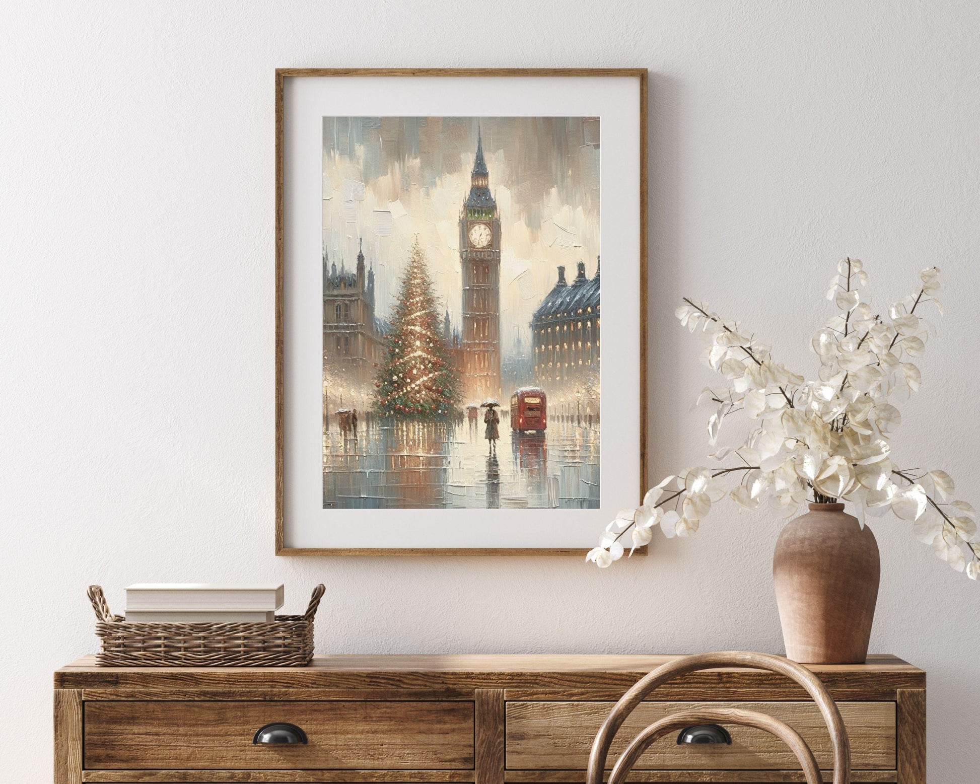 London Christmas Printable Wall Art