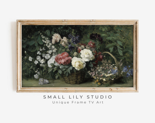 Moody Florals Frame TV Art
