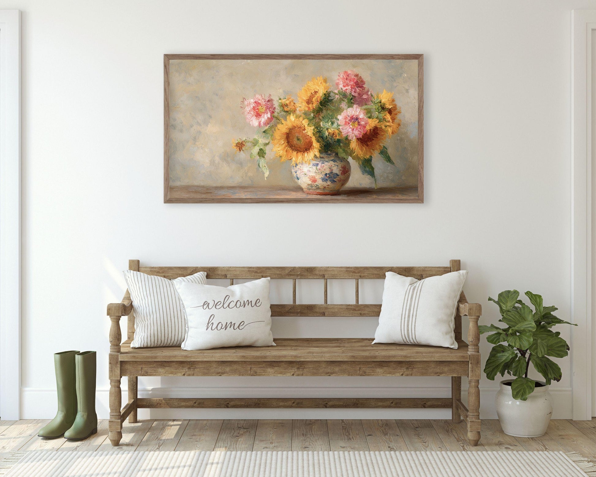Colorful Flowers Frame TV Art