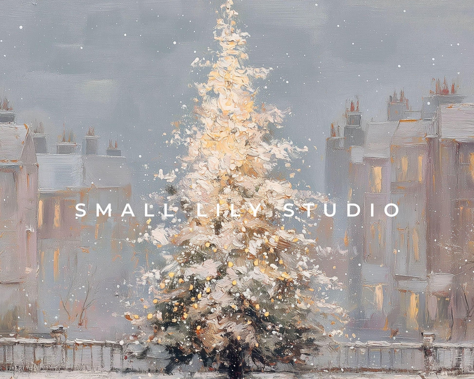 Pink Christmas Tree Frame TV Art