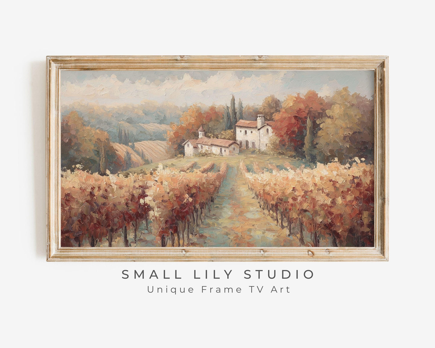 Autumn French Vineyard Frame TV Art