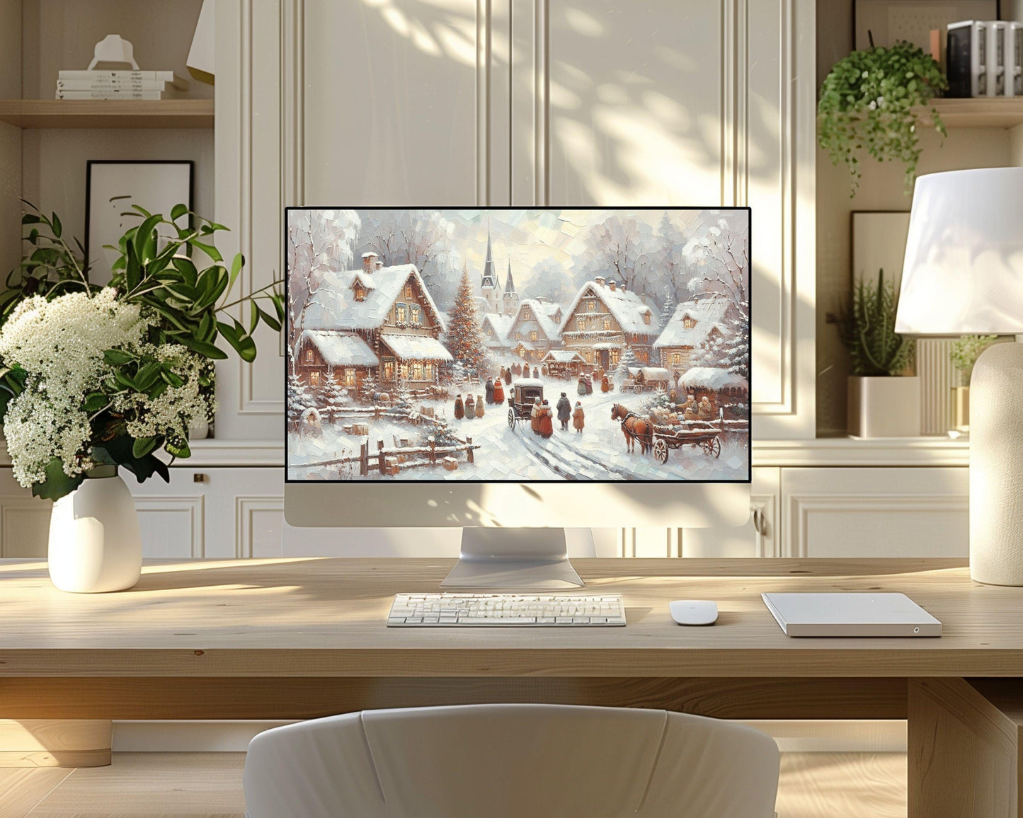 Christmas Village Desktop Wallpaper