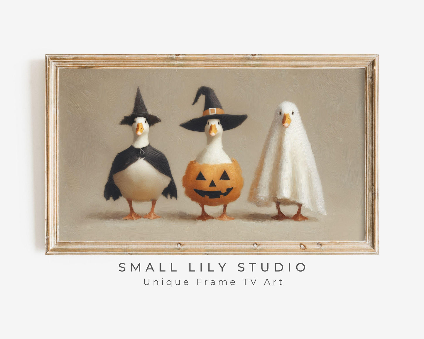 Silly Halloween Goose Frame TV Art