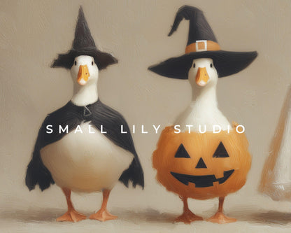Silly Halloween Goose Frame TV Art