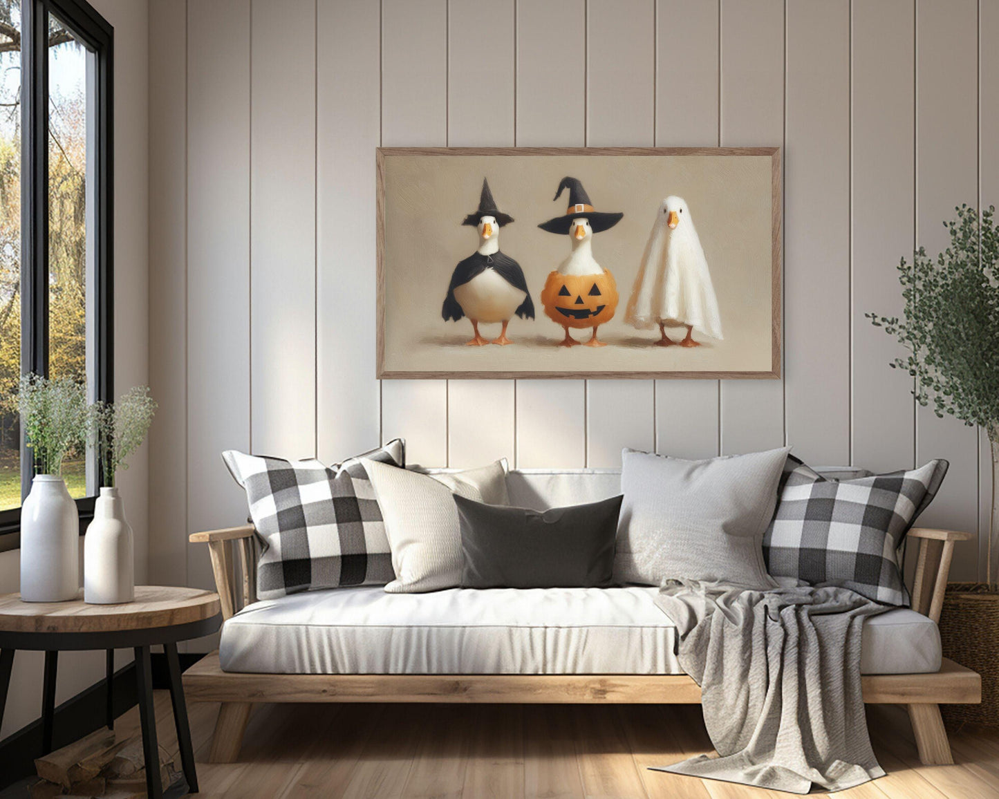 Silly Halloween Goose Frame TV Art