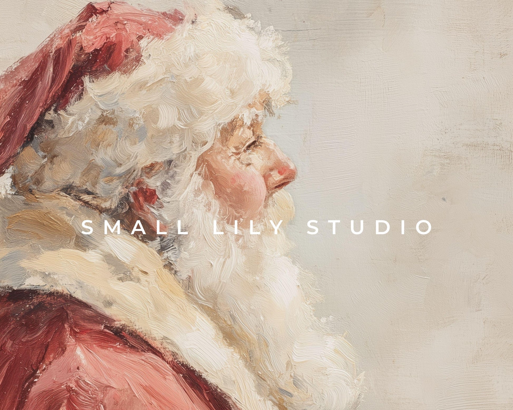 Santa Portrait Frame TV Art