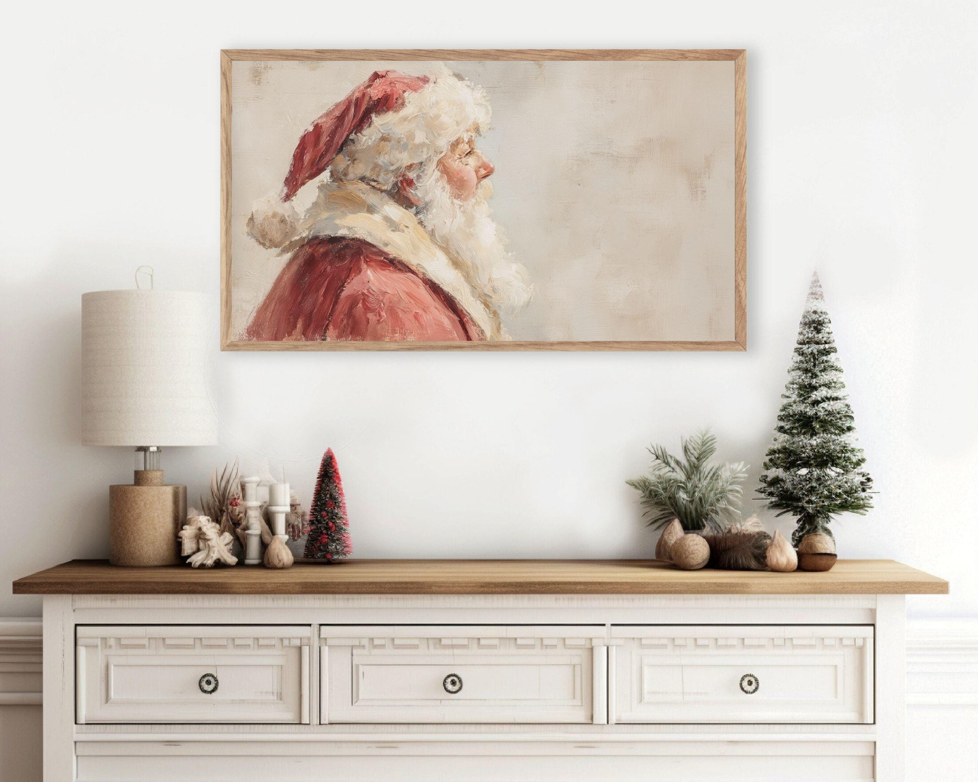 Santa Portrait Frame TV Art