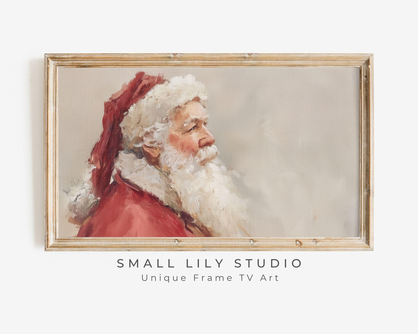Santa Portrait Frame TV Art