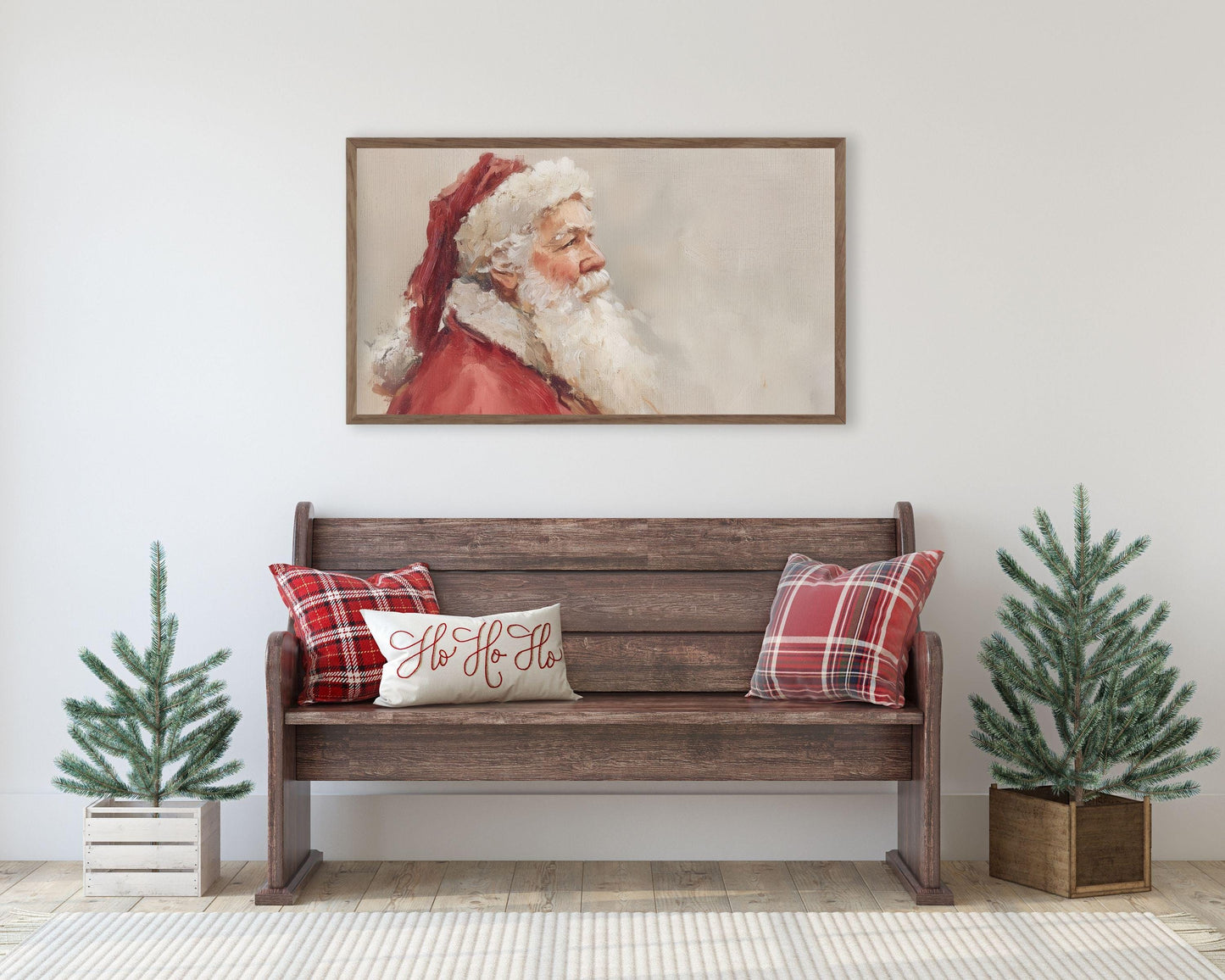 Santa Portrait Frame TV Art