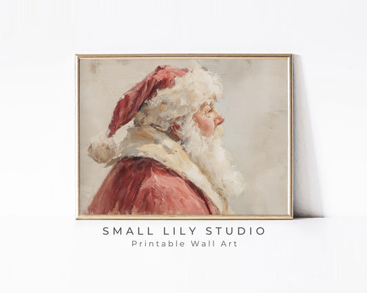 Santa Portrait Printable Wall Art