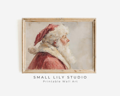 Santa Portrait Printable Wall Art