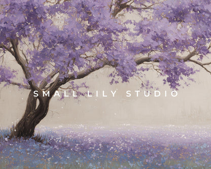 Jacaranda Tree Frame TV Art