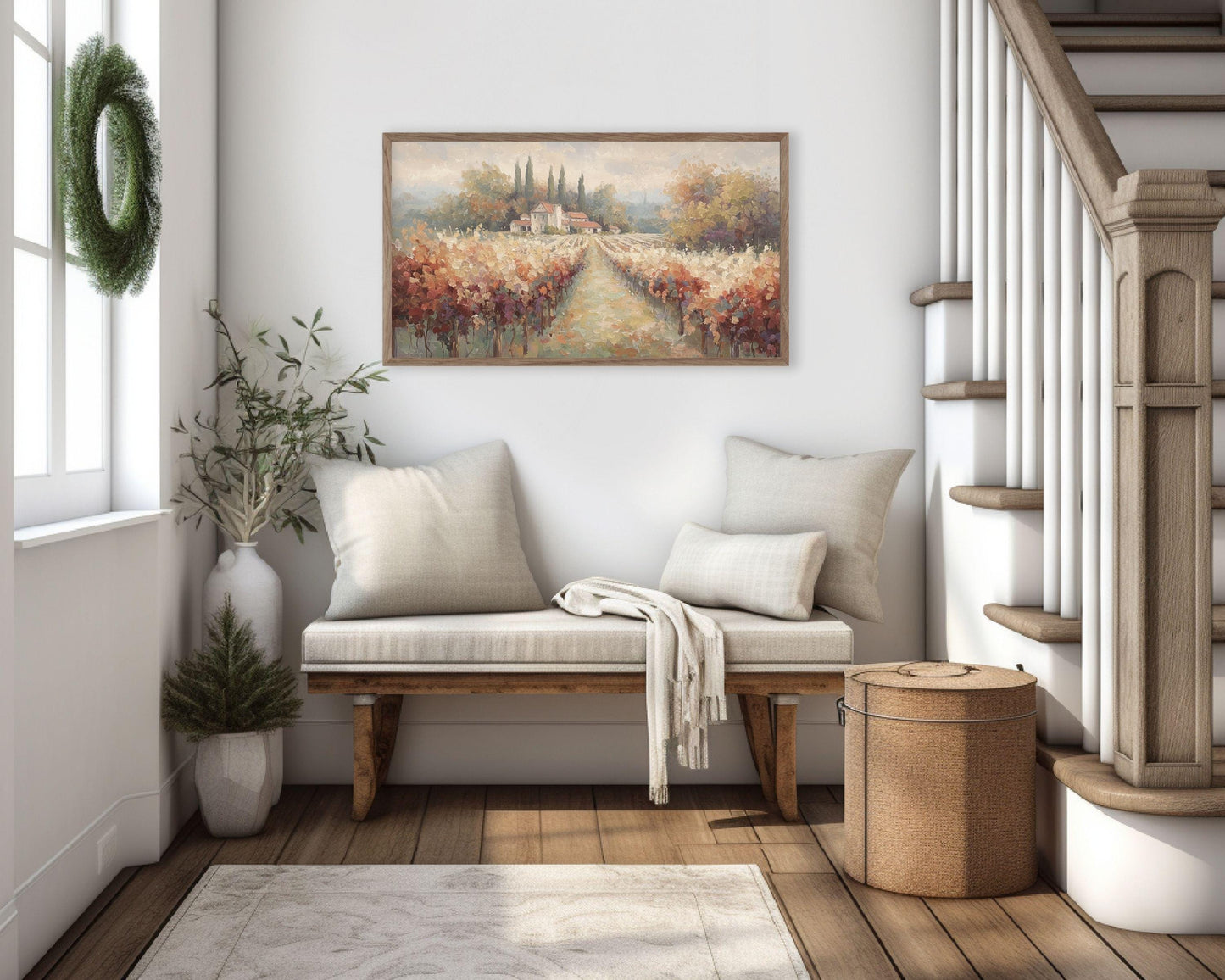 Fall Vineyard Frame TV Art