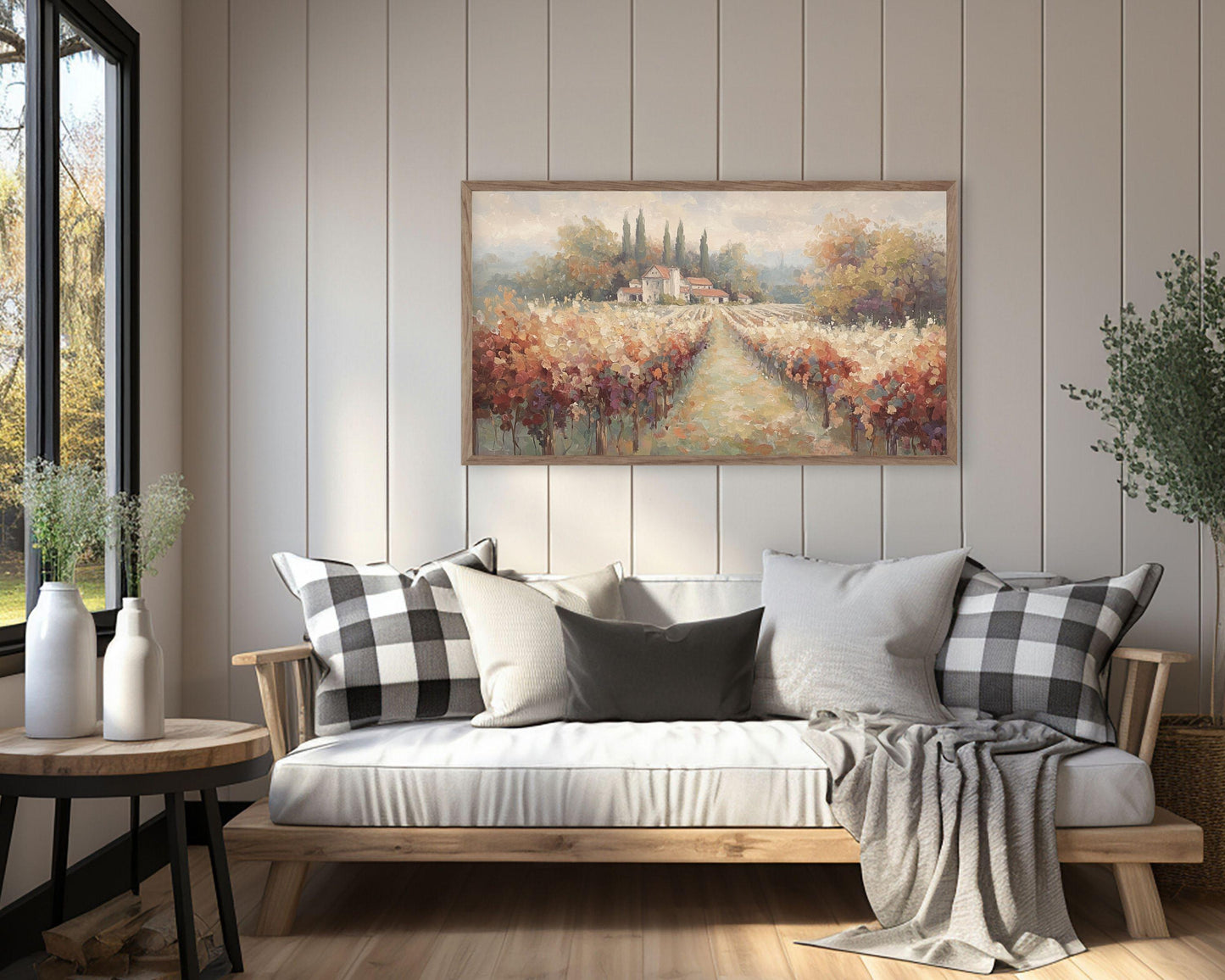 Fall Vineyard Frame TV Art