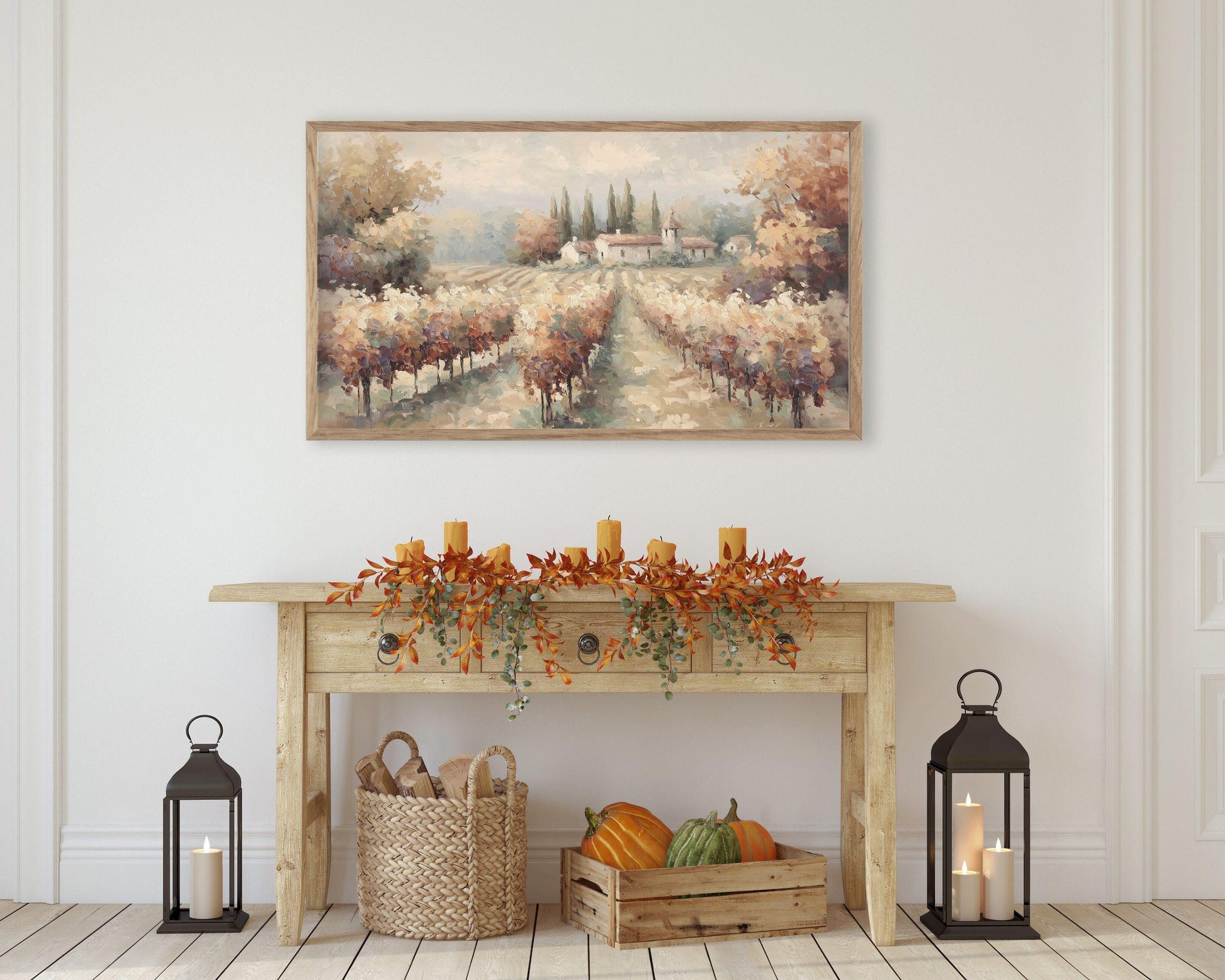 French Vineyard Frame TV Art