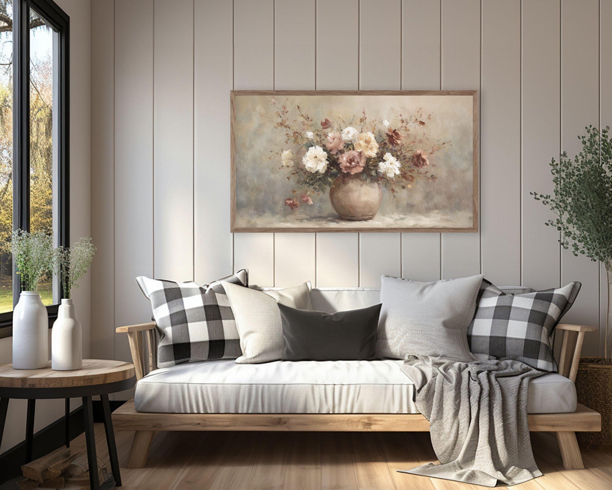 Fall Flowers Frame TV Art