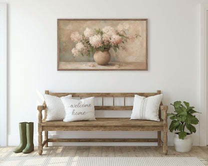 Pink Hydrangeas Frame TV Art
