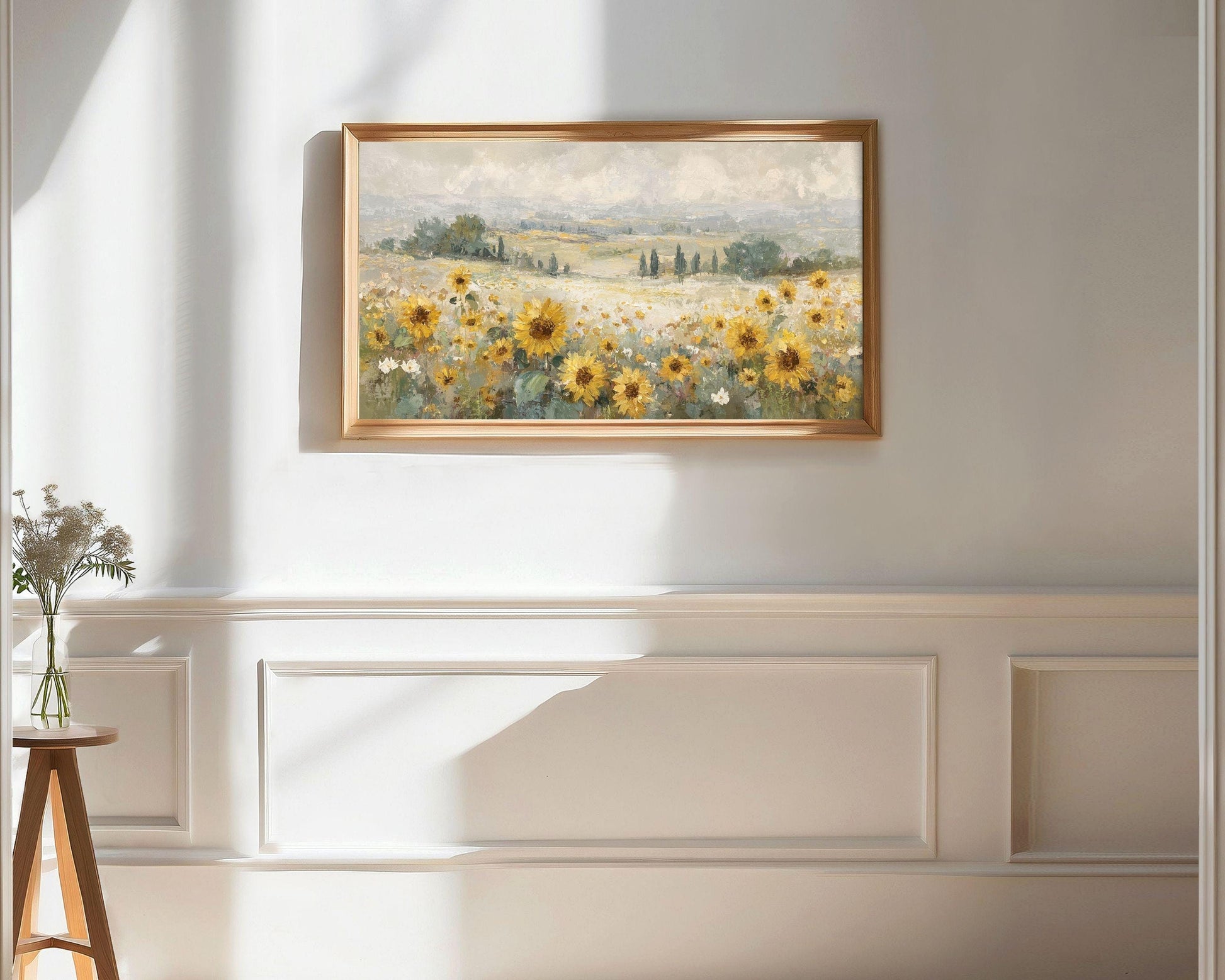 Sunflower Field Frame TV Art