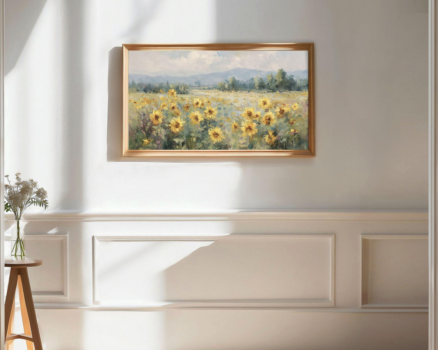Sunflower Meadow Frame TV Art