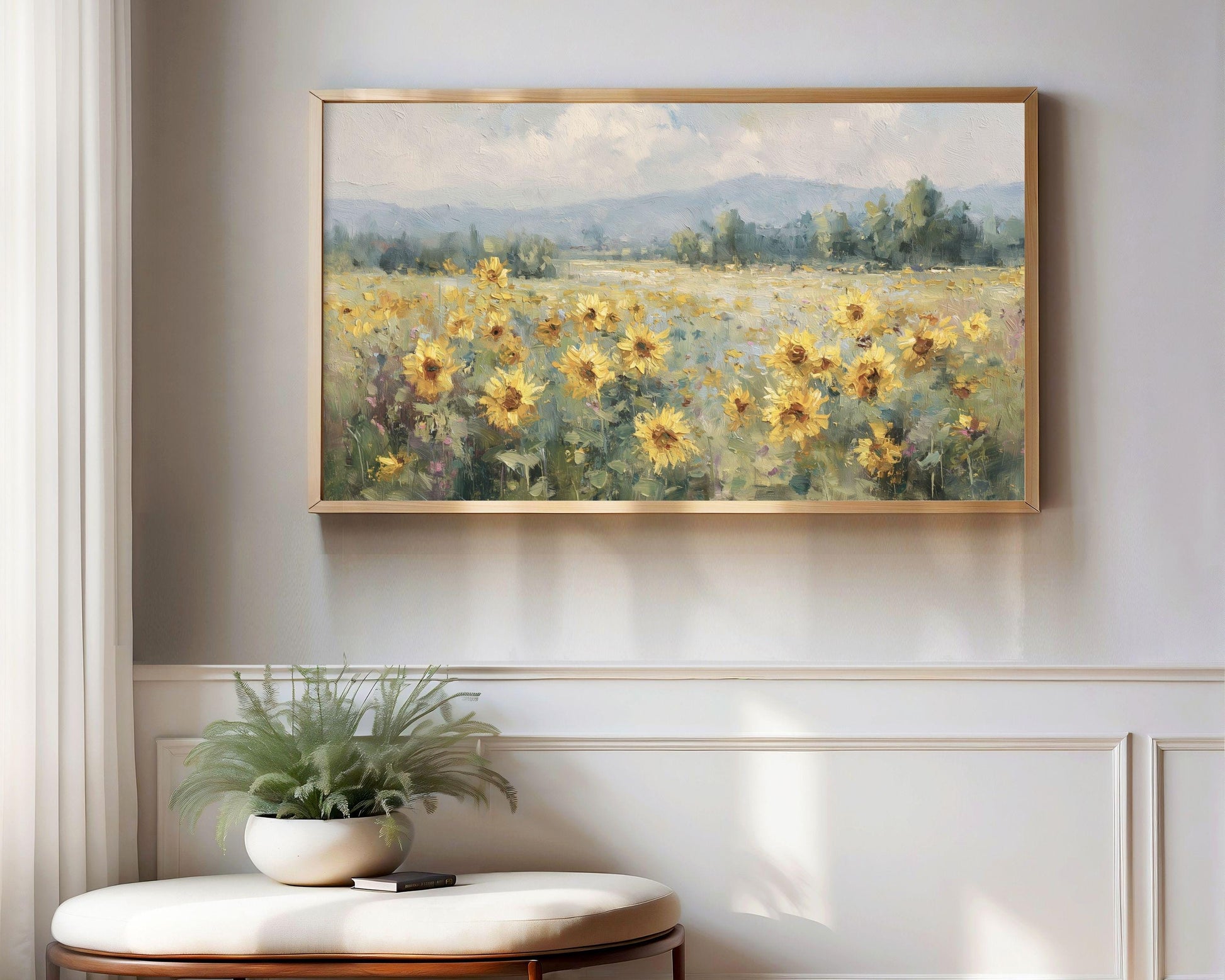 Sunflower Meadow Frame TV Art