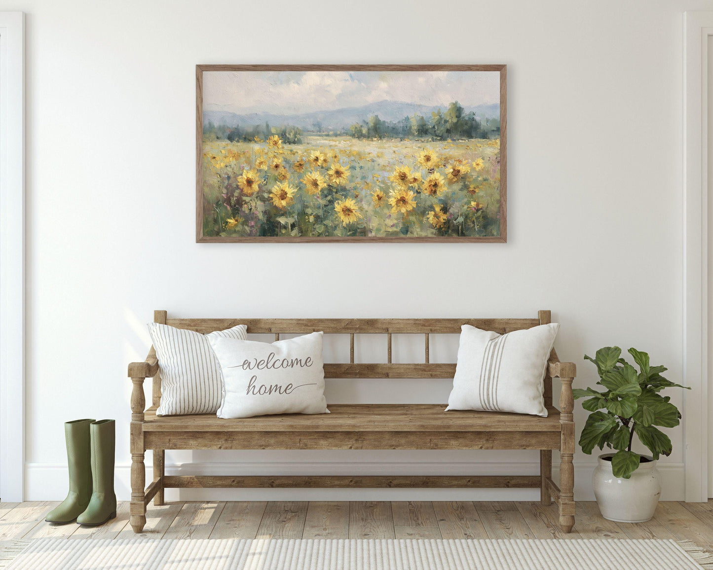 Sunflower Meadow Frame TV Art