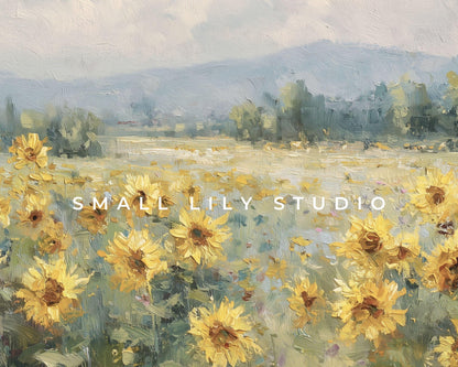 Sunflower Meadow Frame TV Art