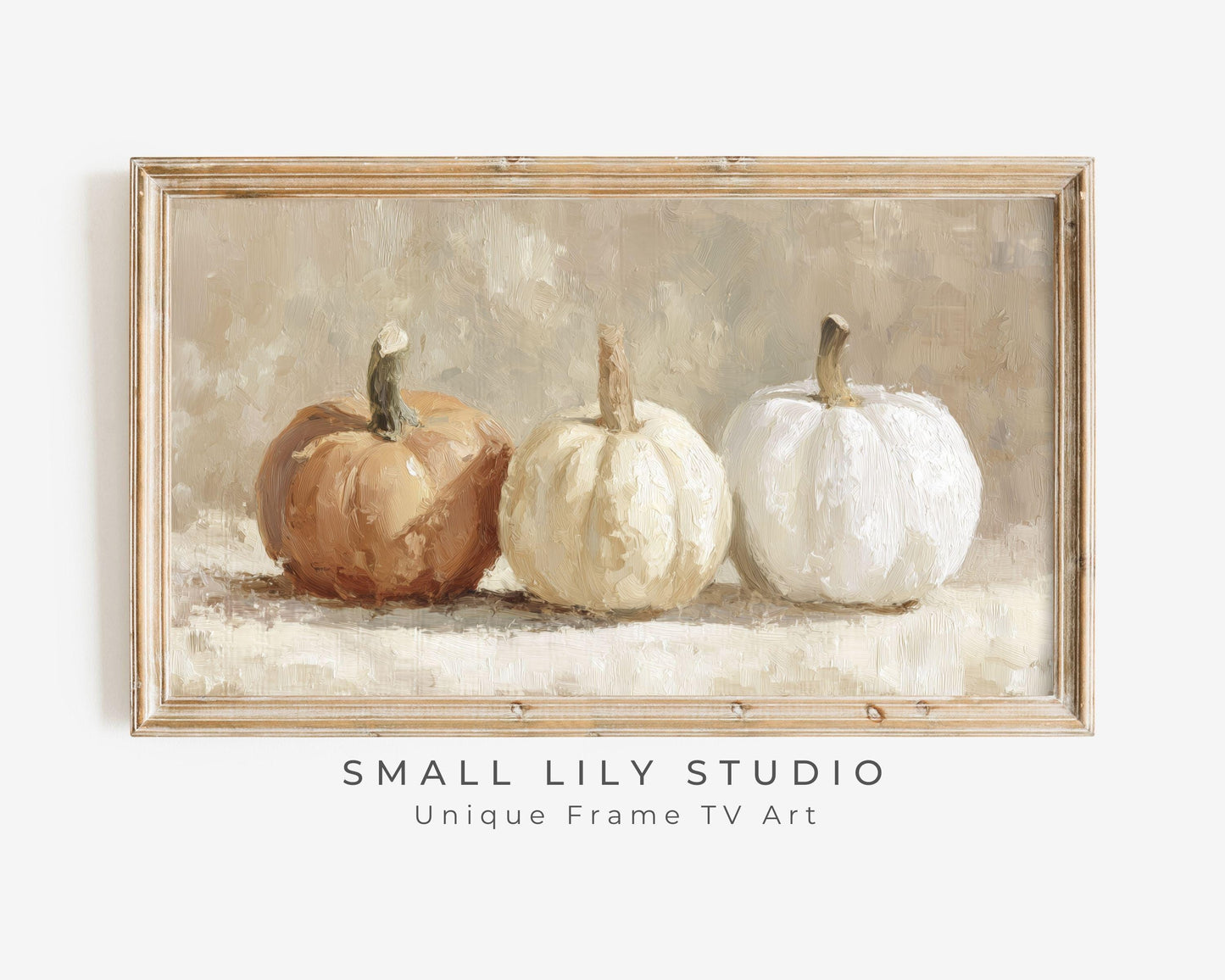 Three Pumpkins Frame TV Art