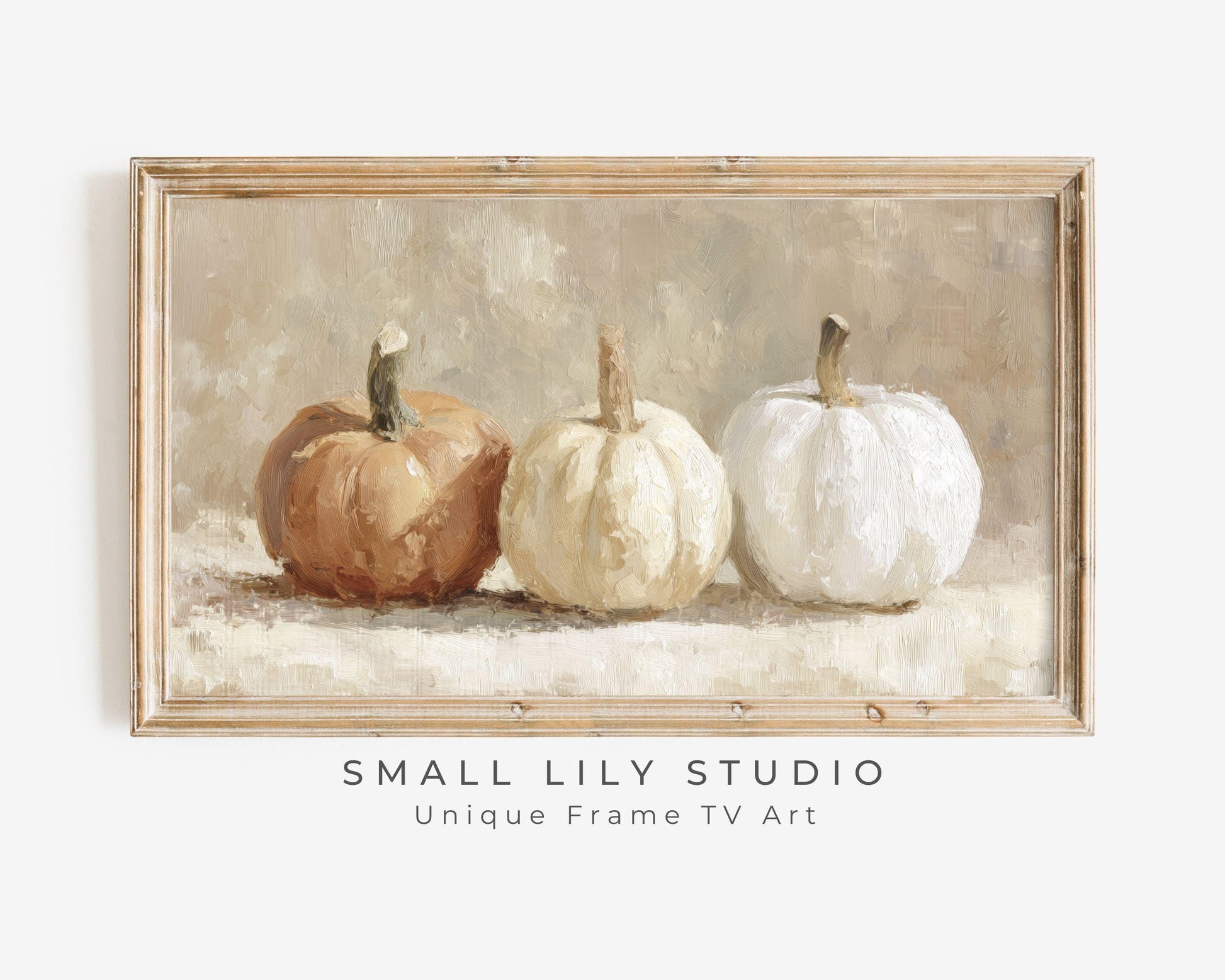 Three Pumpkins Frame TV Art