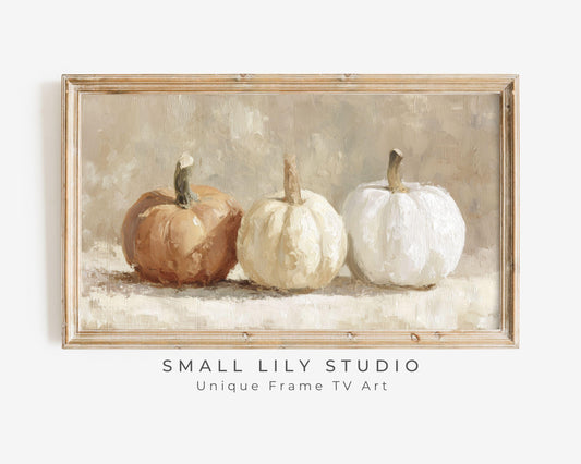 Three Pumpkins Frame TV Art