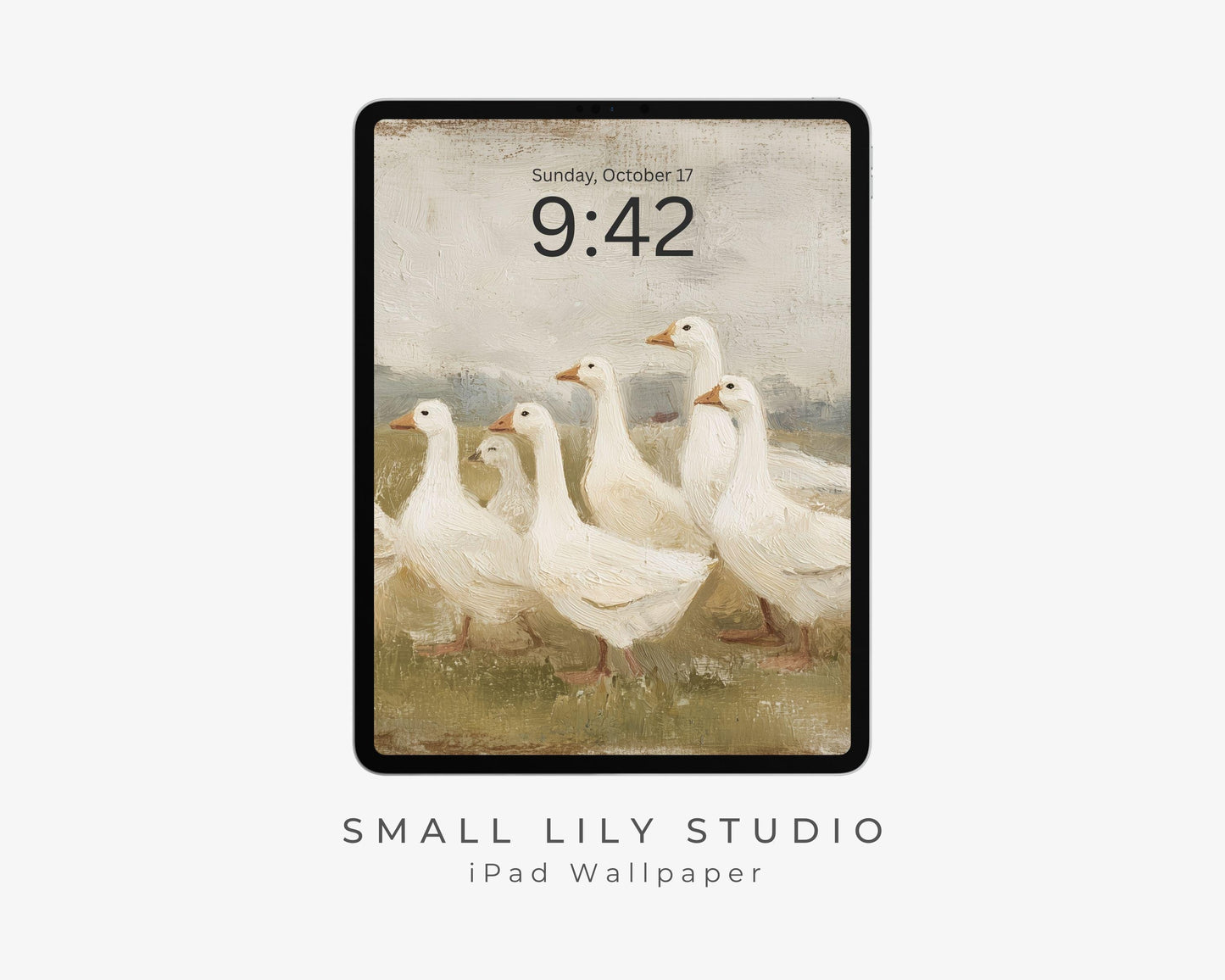 White Geese iPad Wallpaper