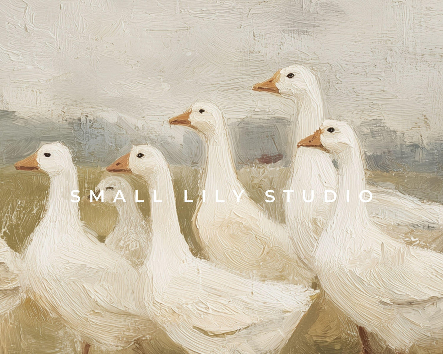 White Geese iPad Wallpaper