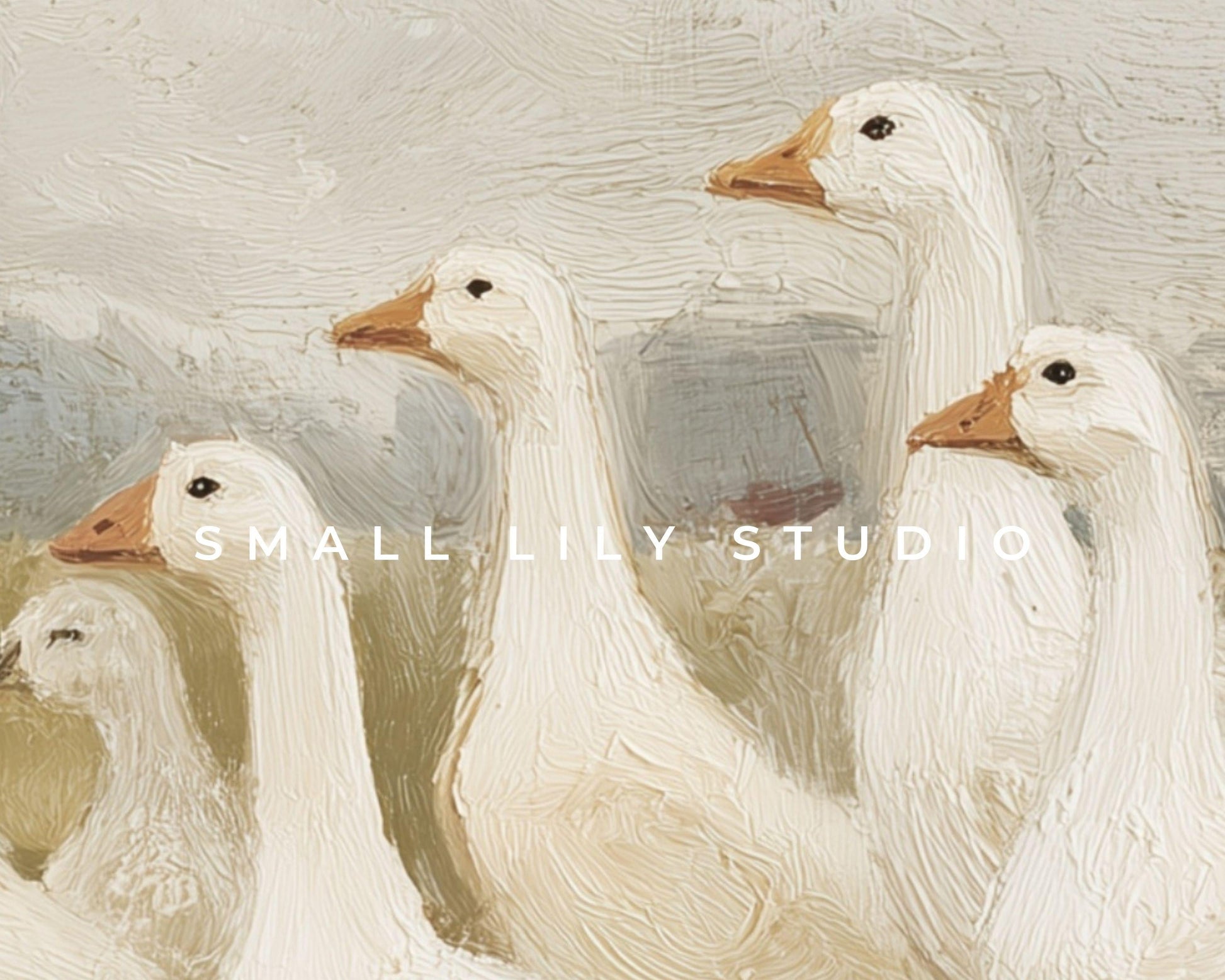White Geese Phone Wallpaper