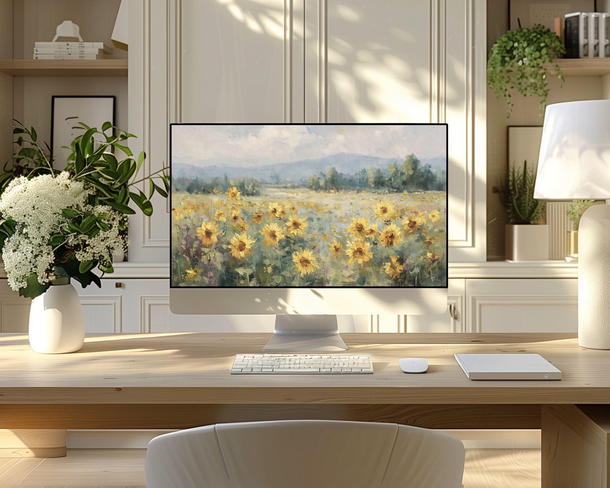 Sunflower Field Desktop Wallpaper Set