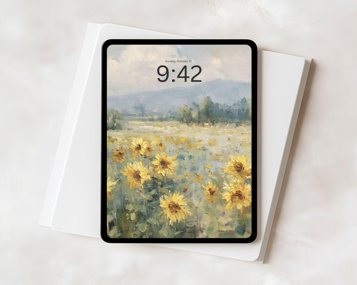 Sunflower Field iPad Wallpaper