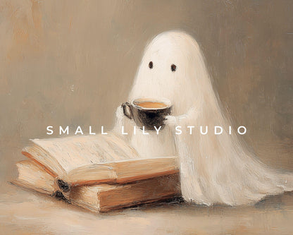 Ghost Reading Desktop Wallpaper Set