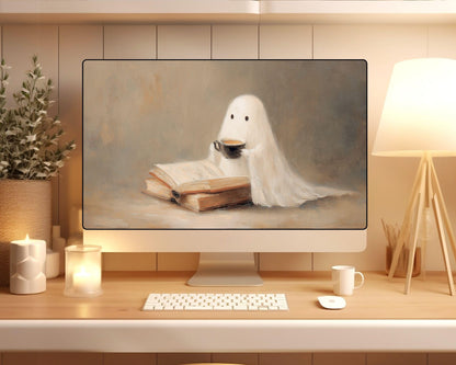 Ghost Reading Desktop Wallpaper Set