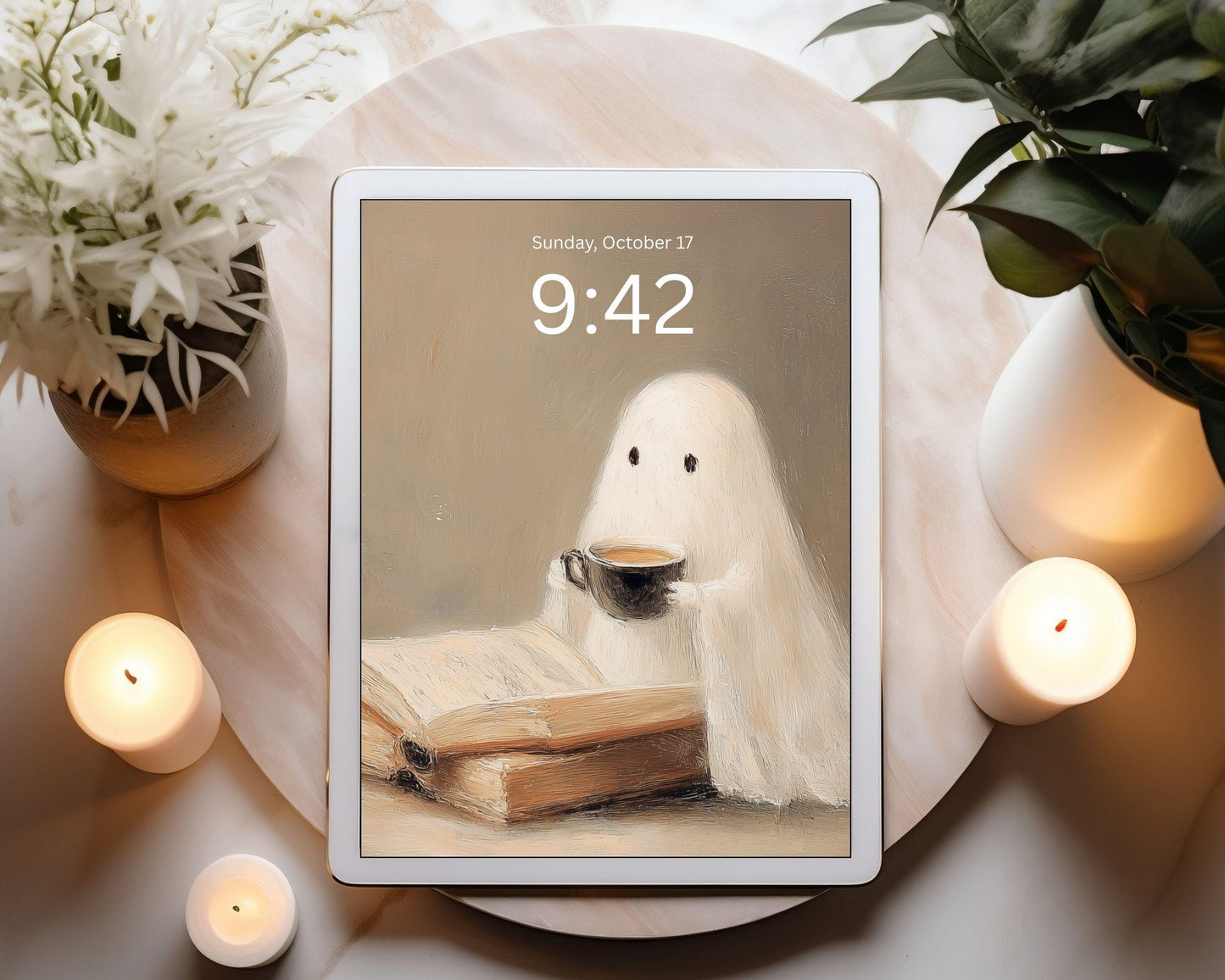 Ghost Reading Desktop Wallpaper Set