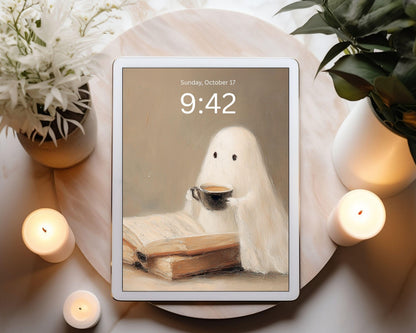 Ghost Reading Desktop Wallpaper Set